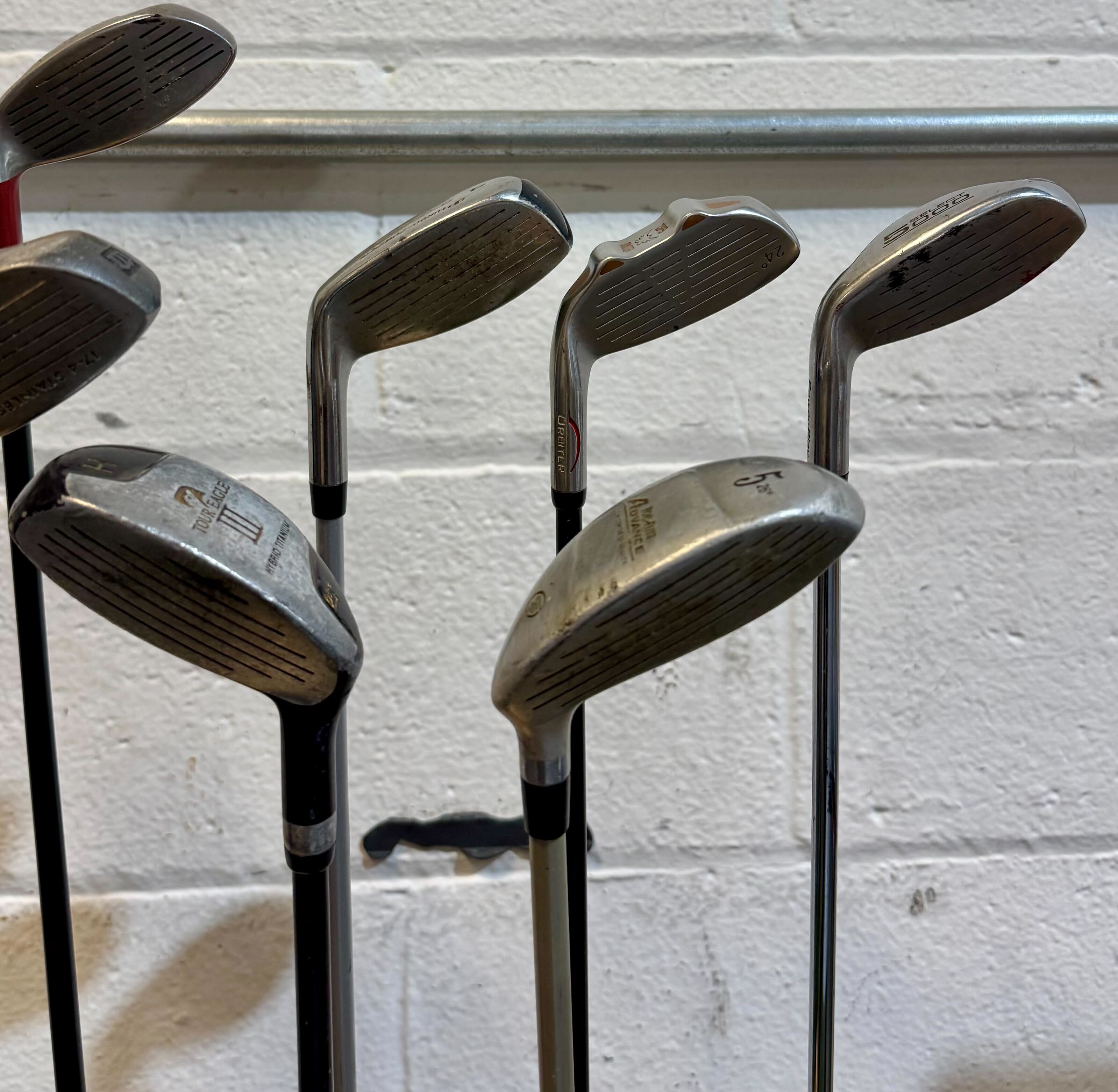 Wholesale Lot of 35 Golf Clubs - Assorted Hybrids - RH/LH - Mixed Flexes