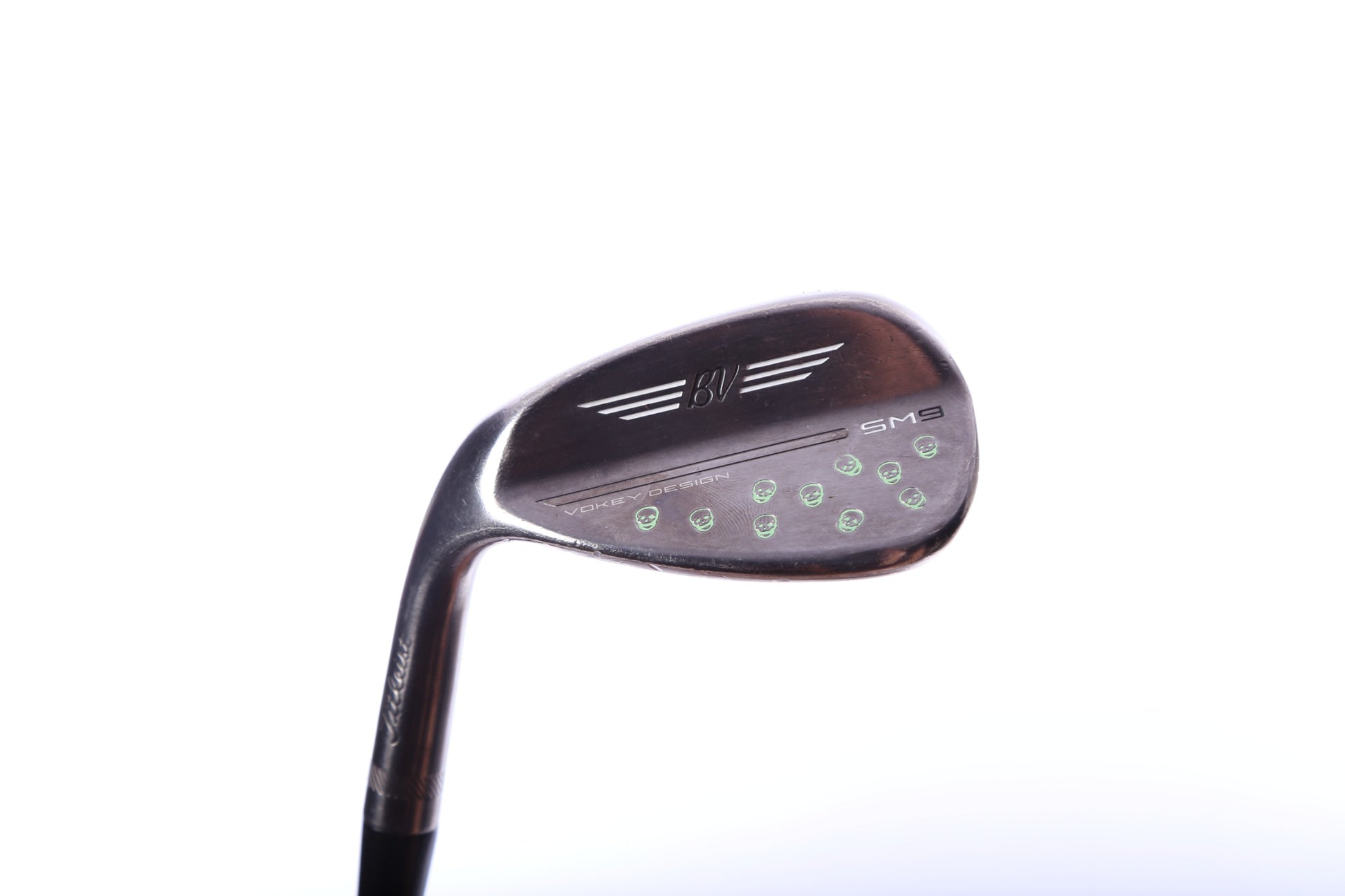 Used Titleist Vokey SM9 Brushed Steel Sand Wedge - Left-Handed - 54 Degrees - Stiff Flex-Next Round