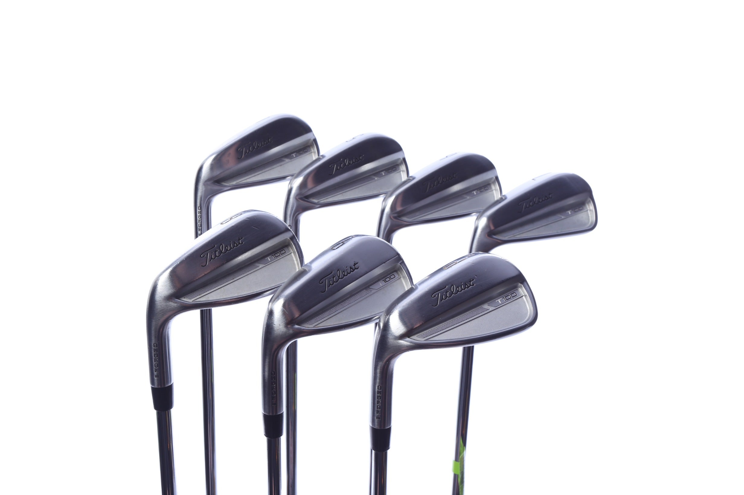 Used Titleist 2023 T100 Iron Set - Left-Handed - 4-PW - Stiff Flex