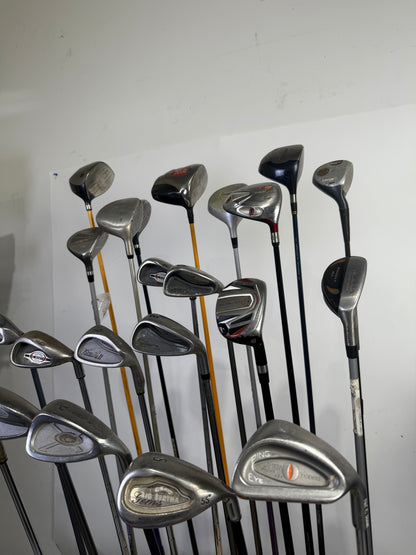 Wholesale Lot of 24 Golf Clubs - Assorted Right-Handed Drivers, Woods, and Irons