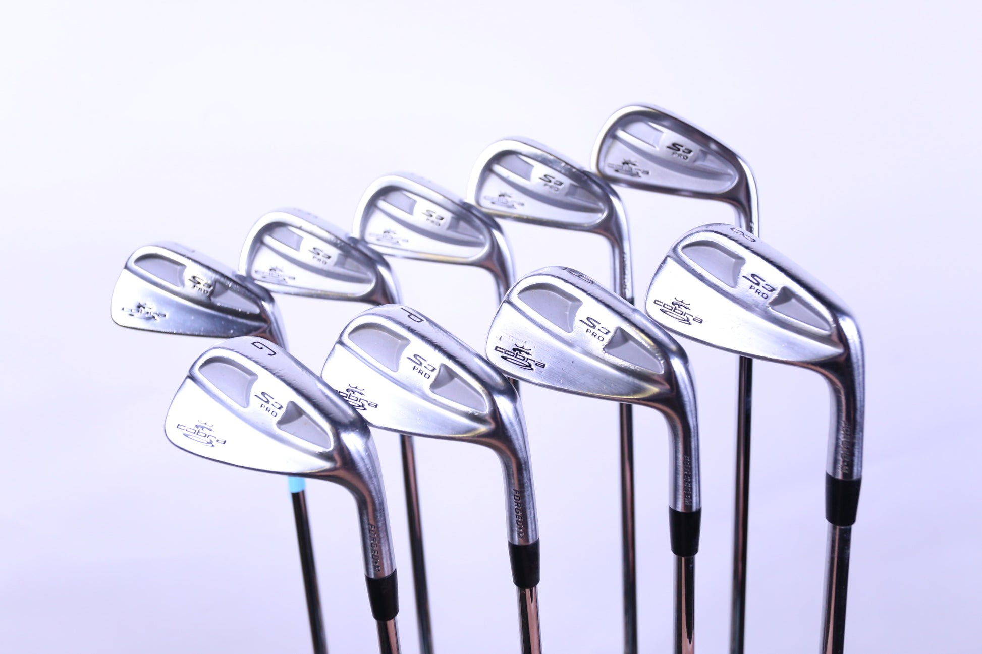 Used Cobra S3 Pro Iron Set - Right-Handed - 3-PW, GW - Stiff Flex-Next Round