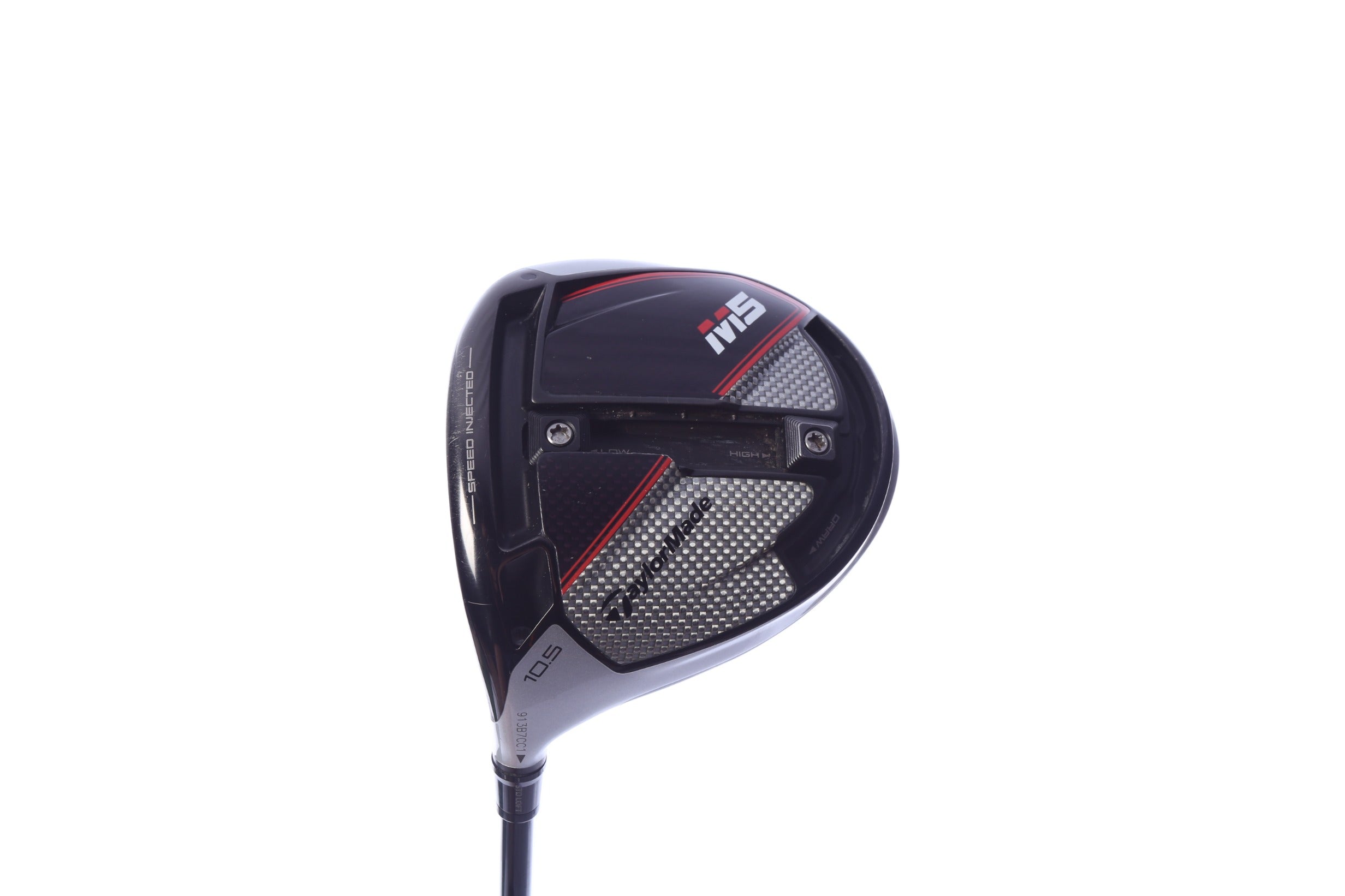 Used TaylorMade M5 Driver - 10.5 Degrees - Stiff Flex Fujikura Atmos Red - Left-Handed