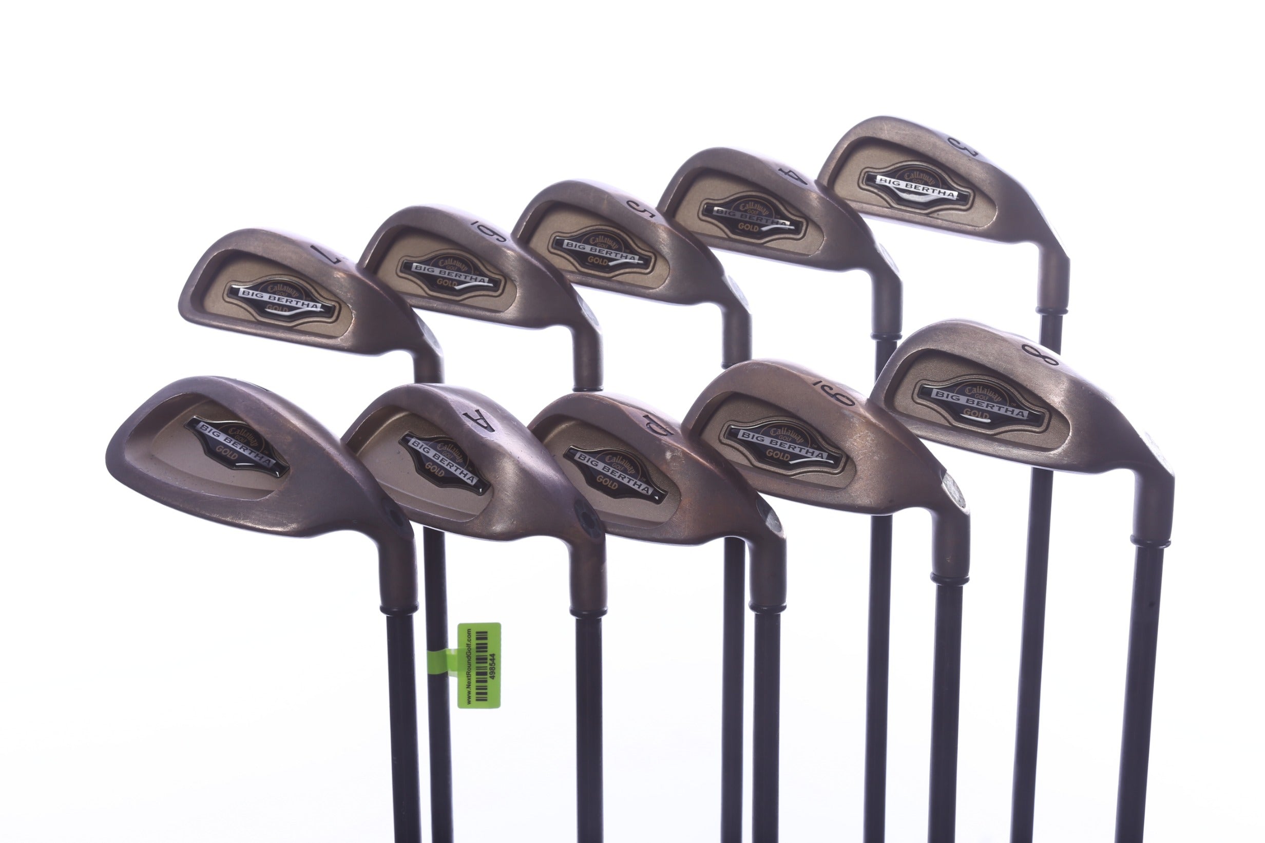 Used Callaway Big Bertha Gold Iron Set - Right-Handed - 3-PW, AW, LW - Stiff Flex-Next Round