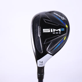 Used TaylorMade SIM2 Rescue 4H Hybrid - Left-Handed - 22 Degrees - Stiff Flex-Next Round