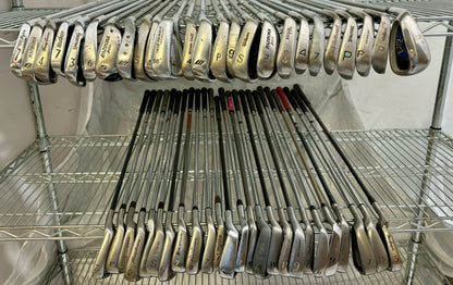 Wholesale Lot of 50 Golf Clubs - Assorted Irons and Wedges-Next Round