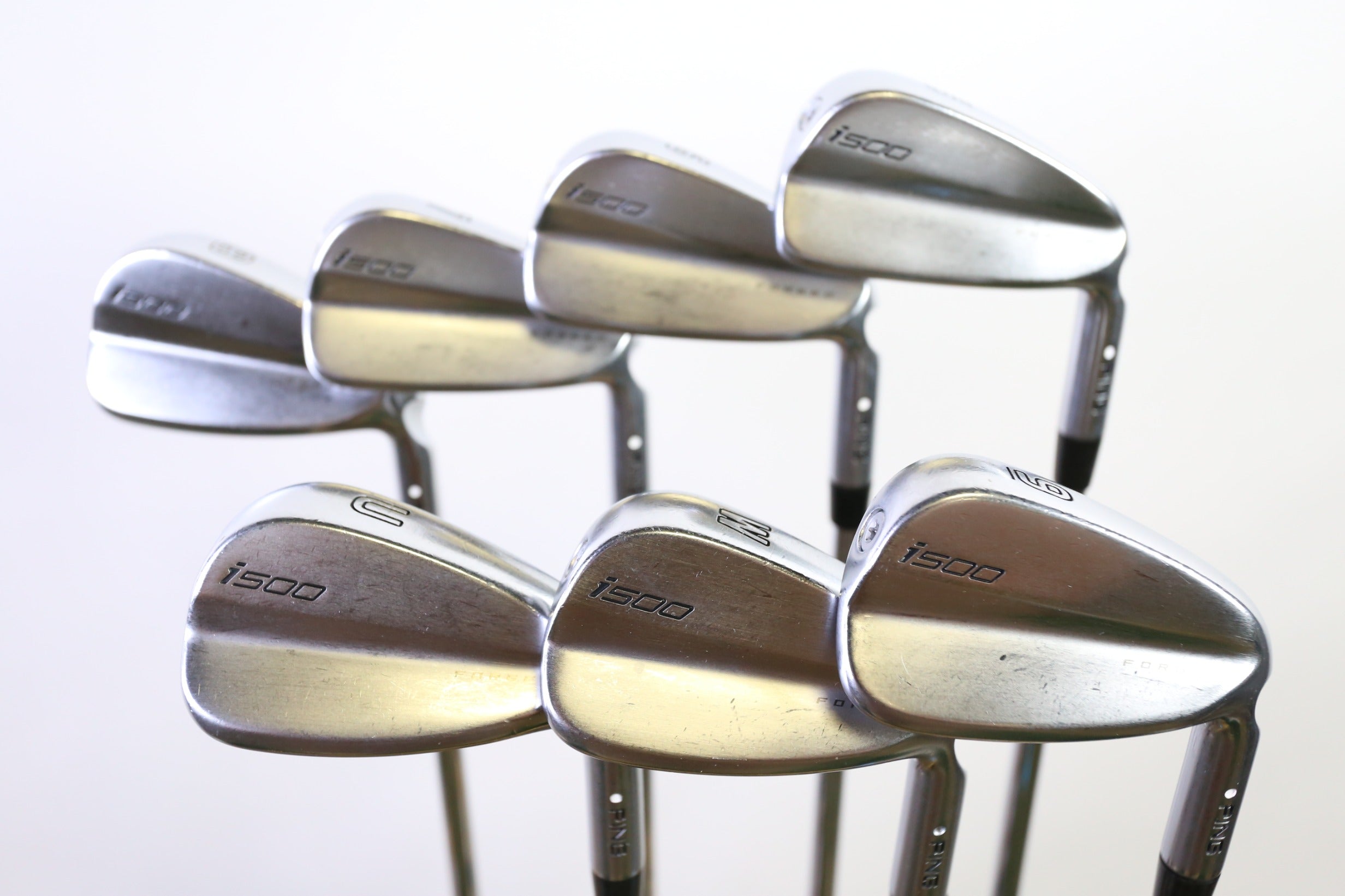 Used Ping i500 Iron Set - Right-Handed - 5-9, PW, GW - Stiff Flex- White Dot