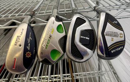 Wholesale Lot of 30 Golf Clubs - Assorted Fairway Woods & Hybrids-Next Round