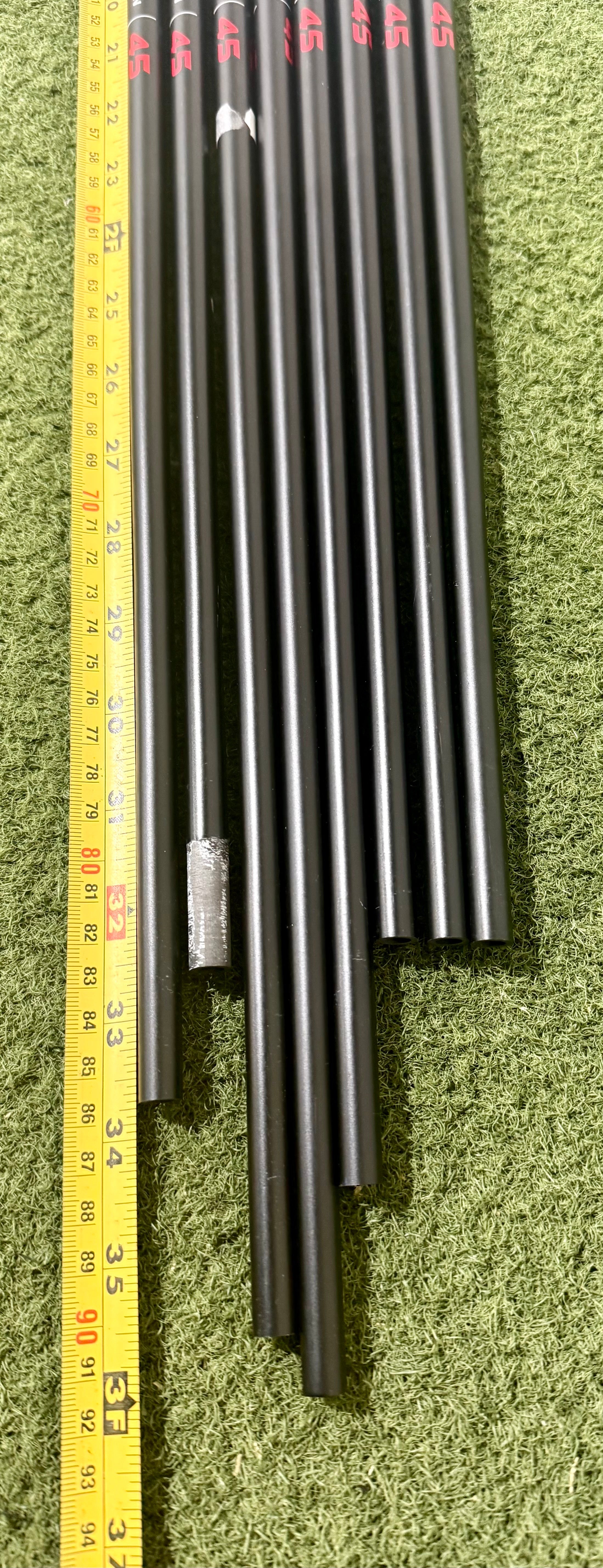 Wholesale Lot of 8 Golf Shafts - KBS MAX - 45 - Lite Flex-Next Round