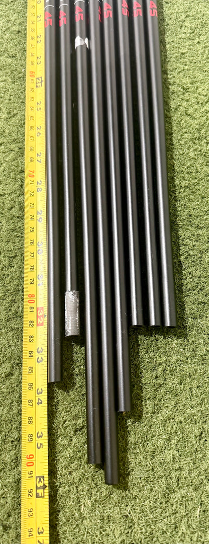 Wholesale Lot of 8 Golf Shafts - KBS MAX - 45 - Lite Flex-Next Round
