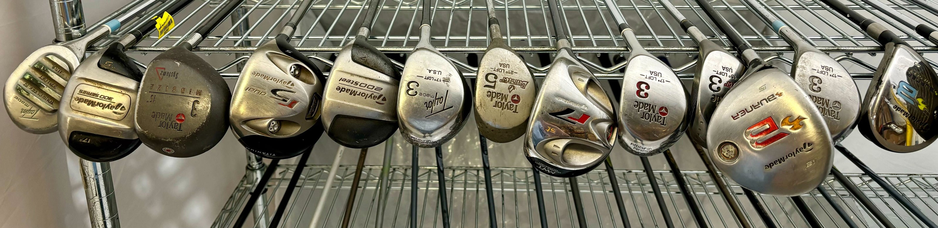 Wholesale Lot of 40 Golf Clubs - TaylorMade Woods and Cobra Baffler Hybrids-Next Round