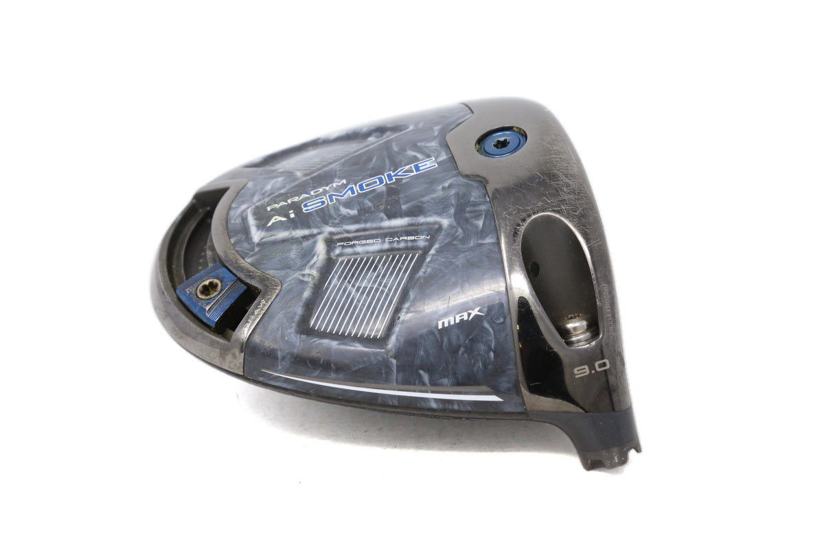 Used Callaway Paradym Ai Smoke MAX Driver - HEAD ONLY - Right-Handed - 9 Degrees