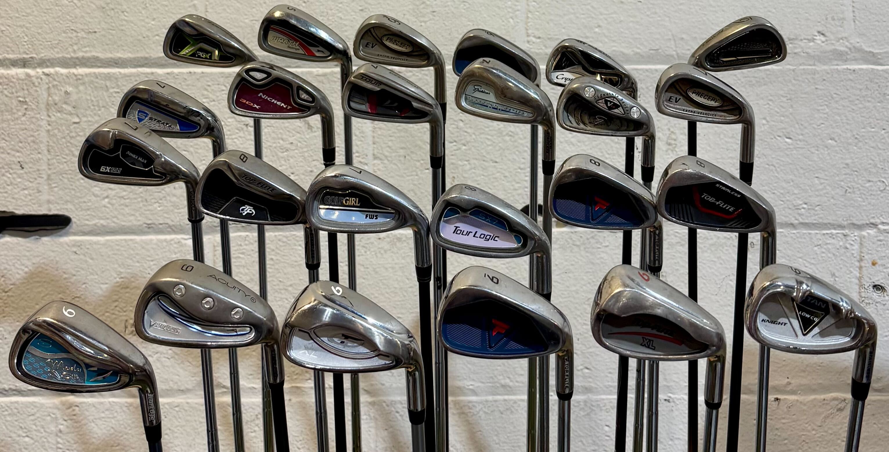Wholesale Lot of 45 Golf Clubs - Assorted Single Irons-Next Round