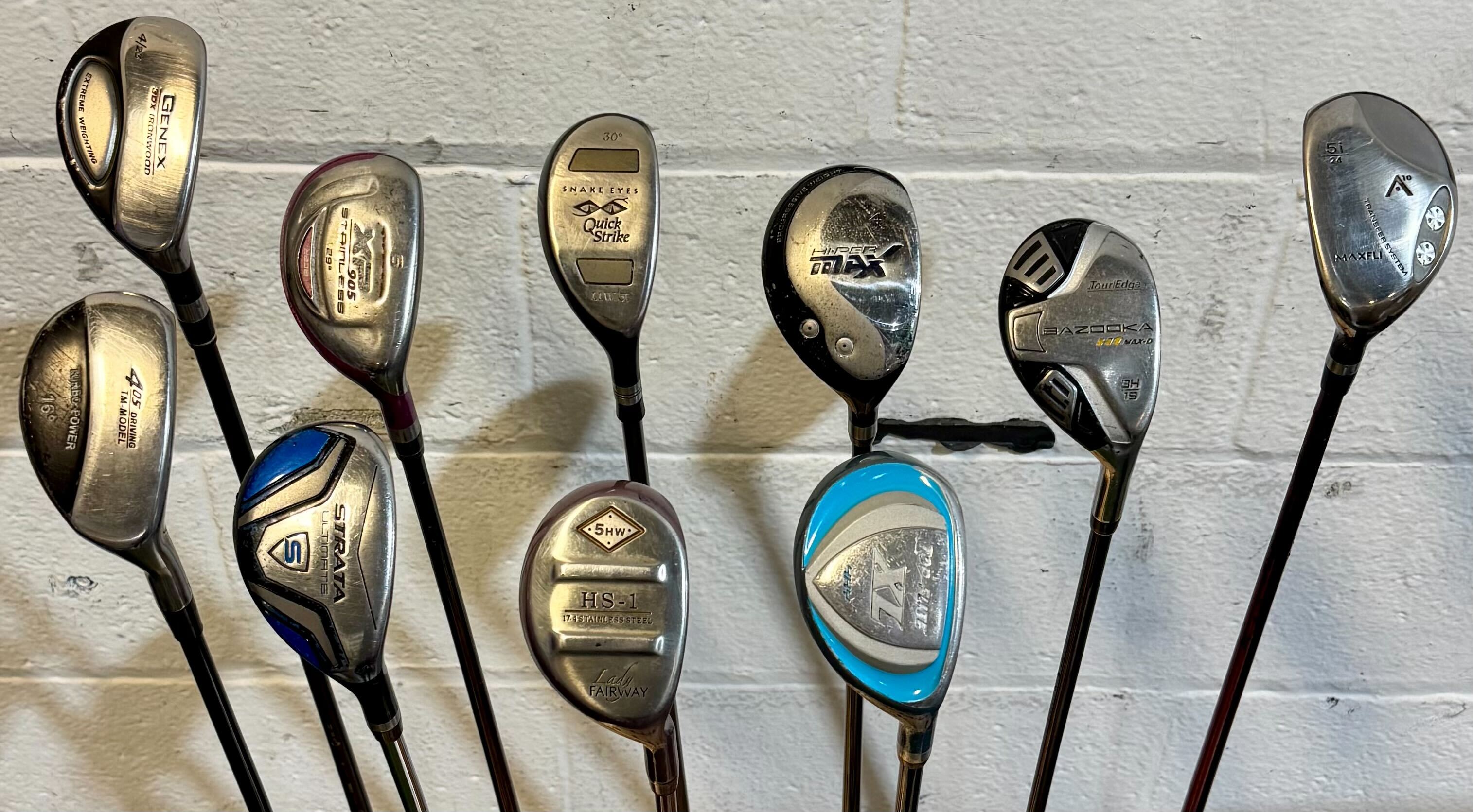Wholesale Lot of 40 Golf Clubs - Assorted Hybrids-Next Round