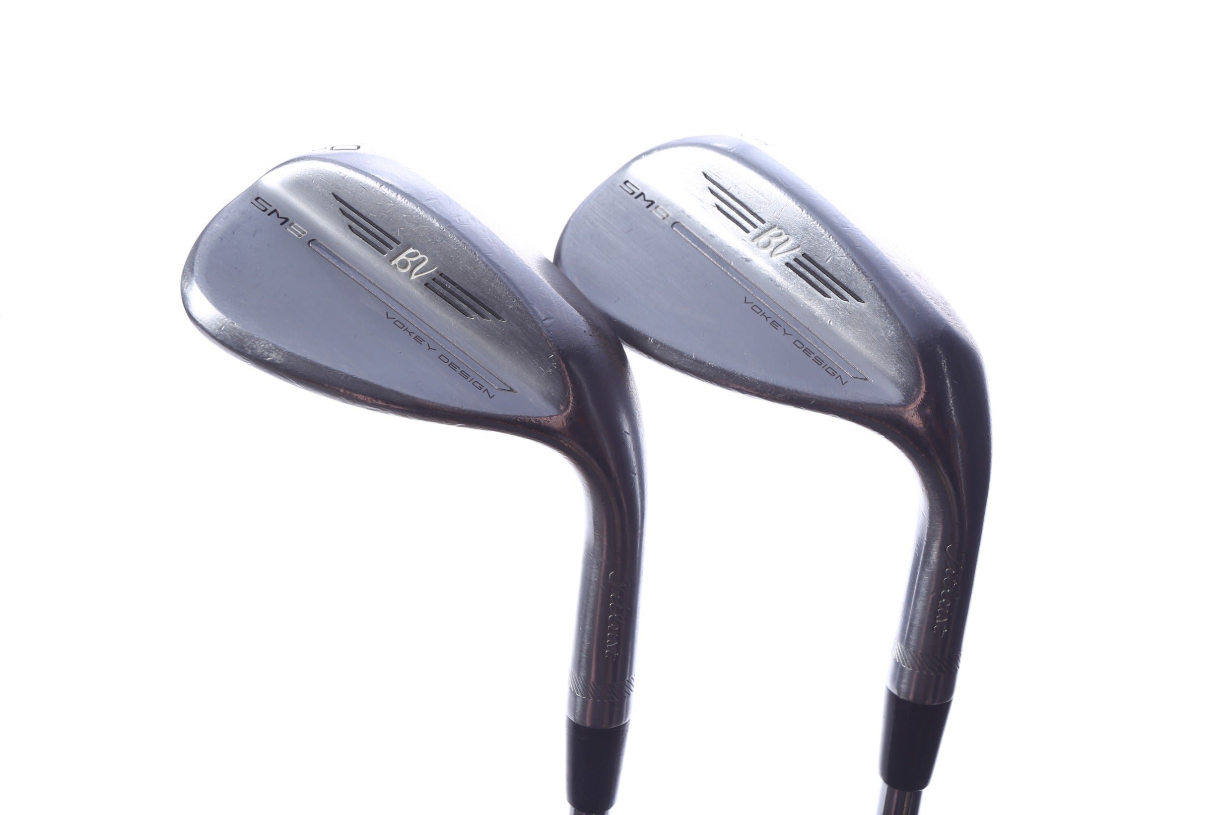 Used Titleist Vokey SM9 Tour Chrome Wedge Set - Right-Handed - 56*, 60* - Wedge Flex-Next Round