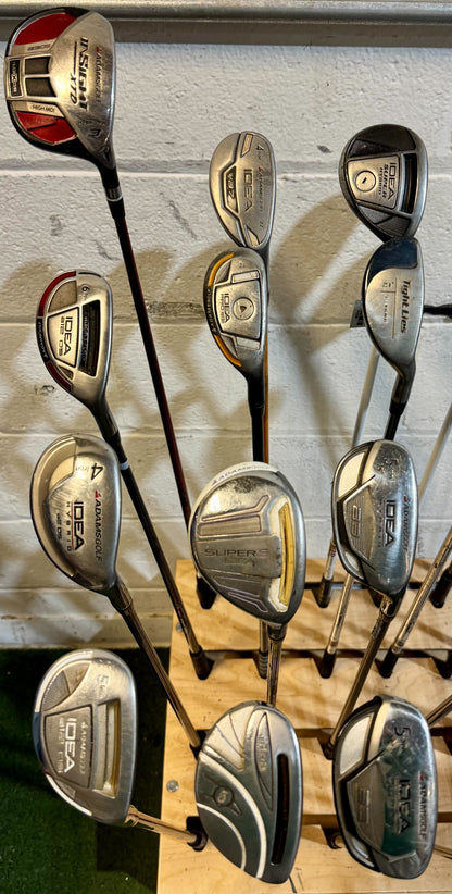 Wholesale Lot of 45 Golf Clubs - Adams Hybrids-Next Round