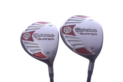 Used TaylorMade Burner Titanium Wood Set - Right-Handed - 3W, 5W - Stiff Flex
