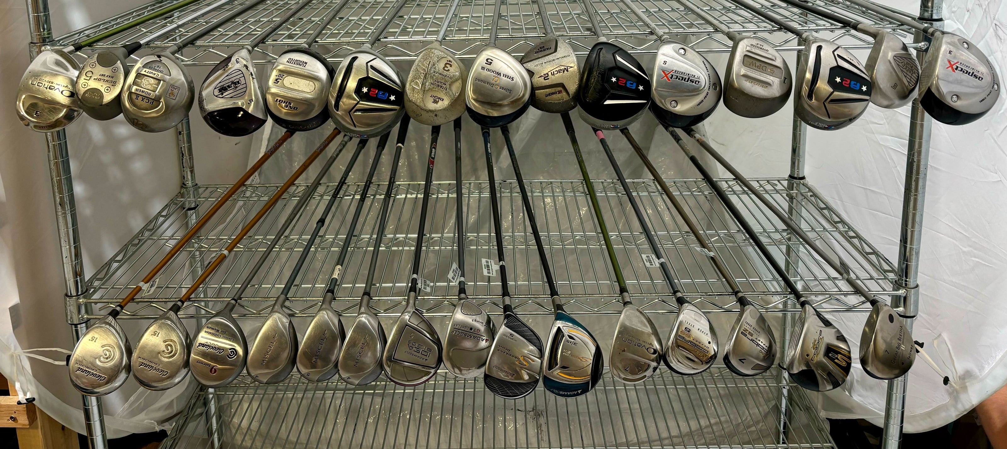 Wholesale Lot of 30 Golf Clubs - Assorted Fairway Woods-Next Round