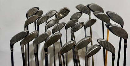 Wholesale Lot of 25 Golf Clubs - Drivers, Woods, and Hybrids. Callaway and Cobra-Next Round