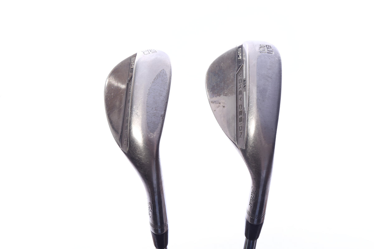 Used Titleist Vokey SM8 Brushed Steel Wedge Set - Right-Handed - 56*, 60* - Wedge Flex