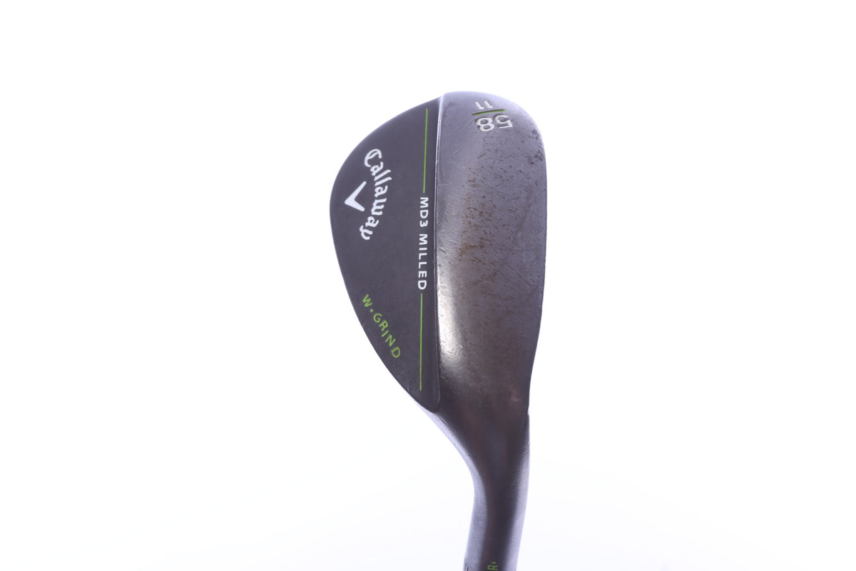 Used Callaway MD3 Milled Black Lob Wedge - Right-Handed - 58 Degrees - Wedge Flex-Next Round