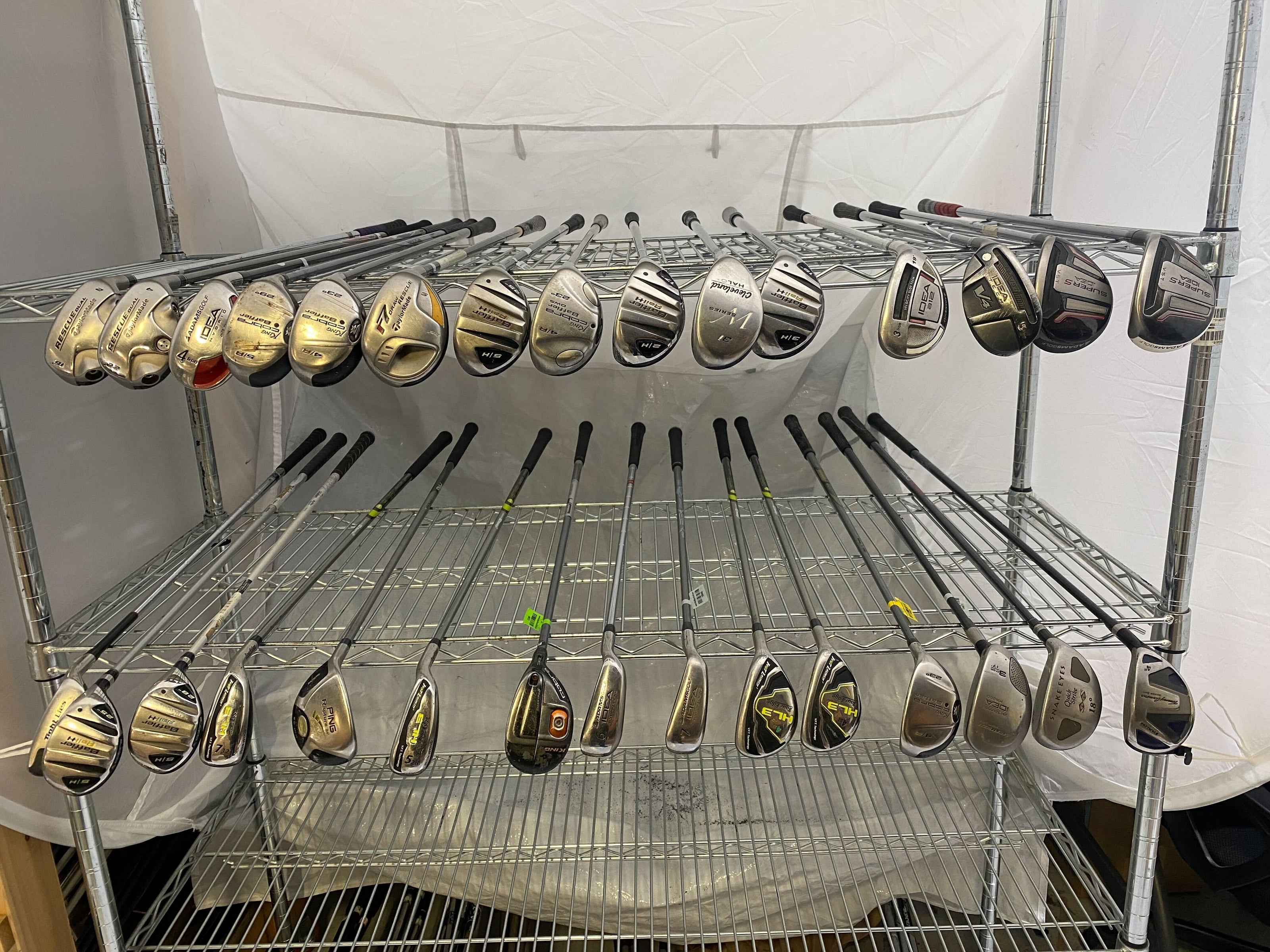 Wholesale Lot of 30 Golf Clubs - Assorted Hybrids-Next Round