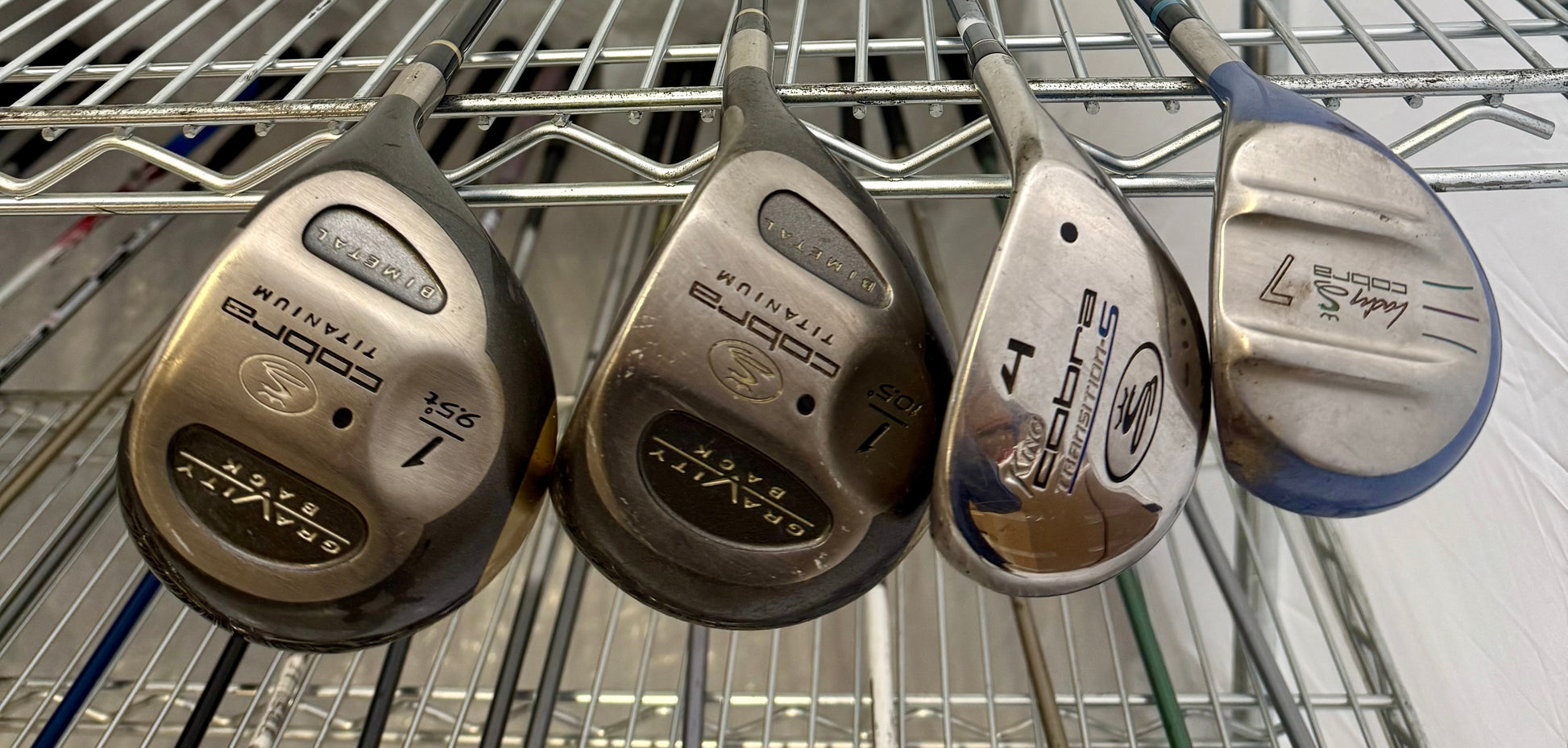 Wholesale Lot of 40 Golf Clubs - Cobra & Adams - Drivers & Woods-Next Round
