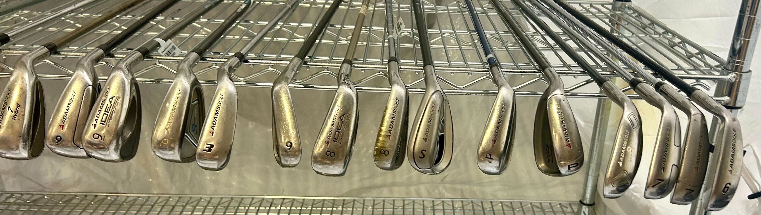 Wholesale Lot of 50 Golf Clubs - Right and Left-Handed Assorted Adams Irons-Next Round