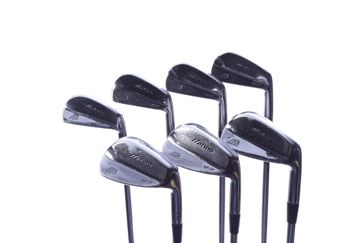Used Mizuno MP 37 Iron Set - Right-Handed - 3-5, 7-PW - Stiff Flex