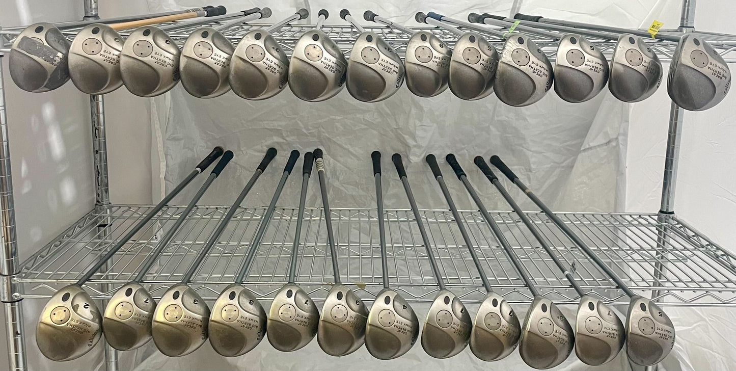 Wholesale Lot of 25 Golf Clubs - Callaway GBB Hawk Eye Fairway Woods-Next Round