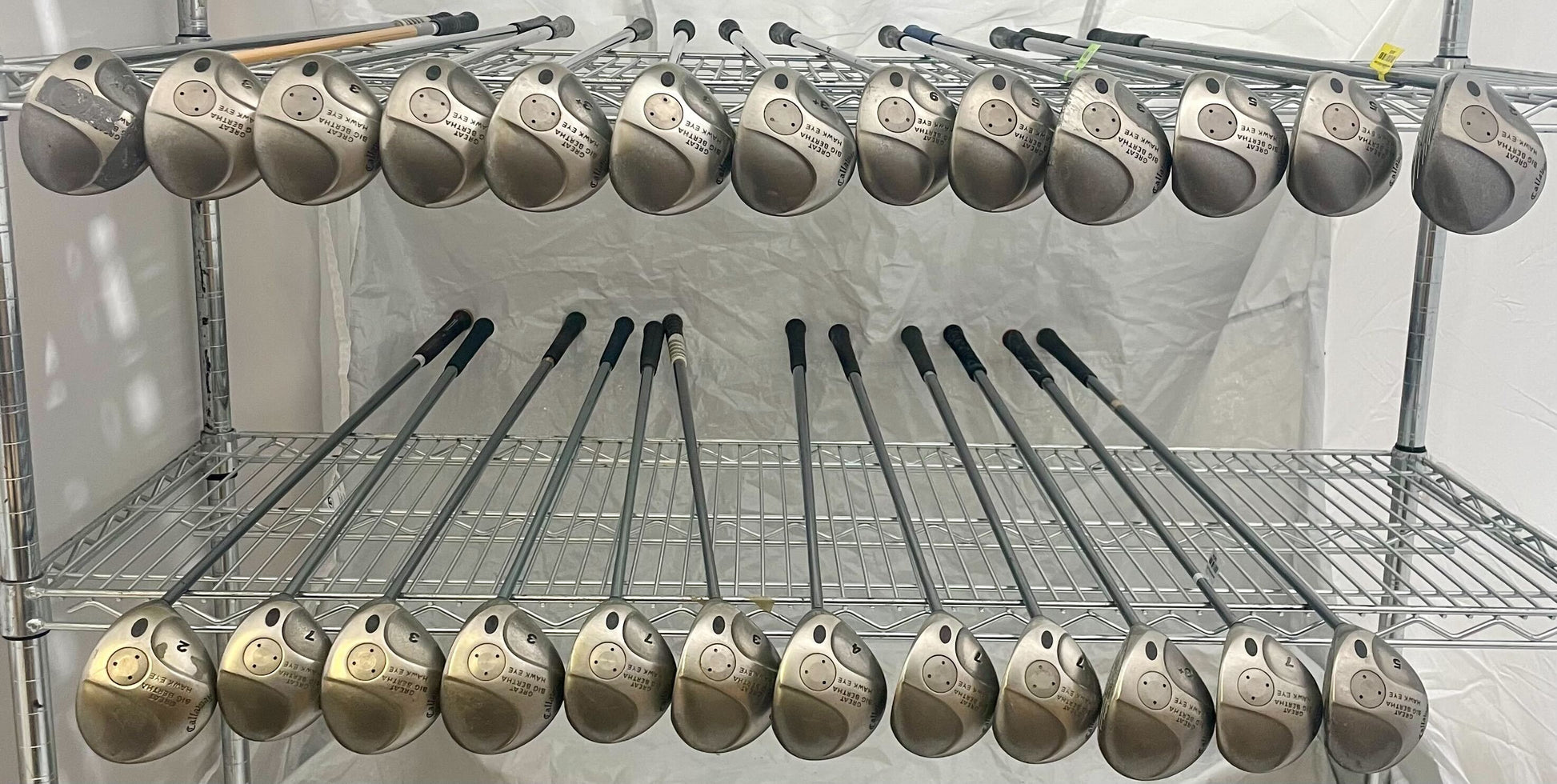 Wholesale Lot of 25 Golf Clubs - Callaway GBB Hawk Eye Fairway Woods-Next Round