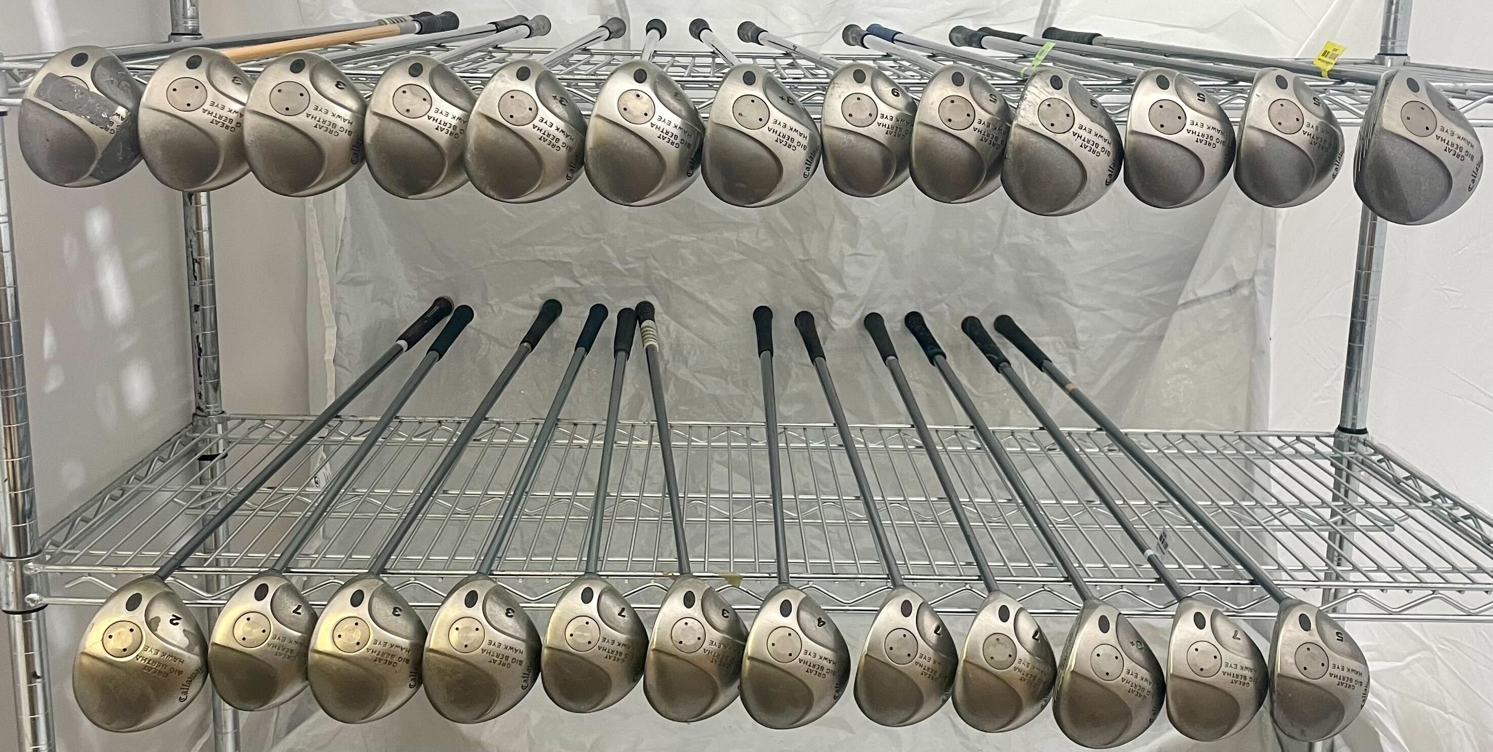 Wholesale Lot of 25 Golf Clubs - Callaway GBB Hawk Eye Fairway Woods-Next Round