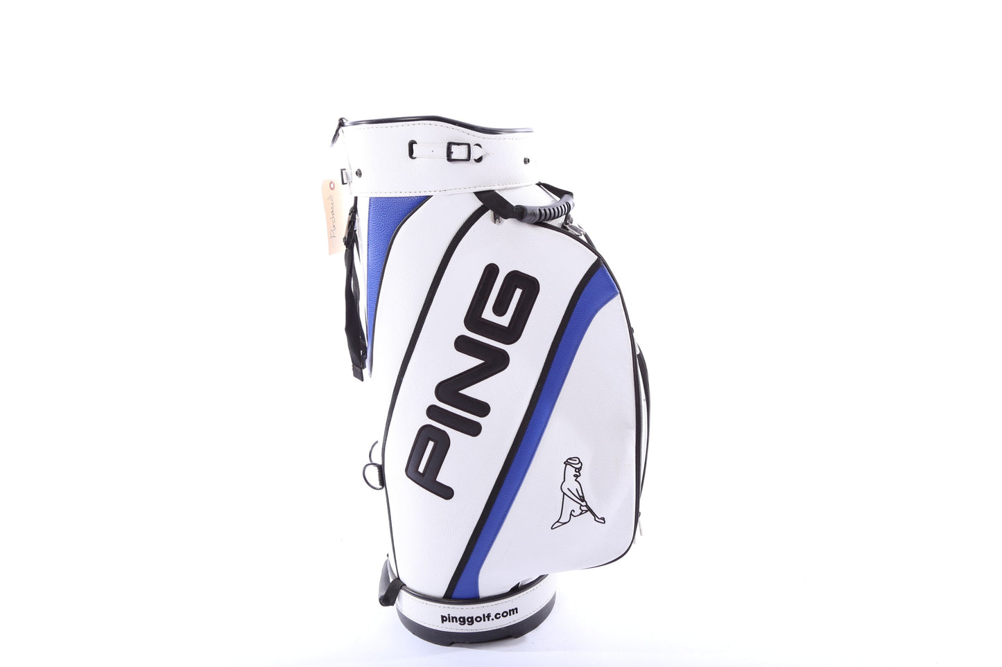 Ping White/Blue Staff Bag 9 Dividers 5 Pockets w/ Raincover-Next Round