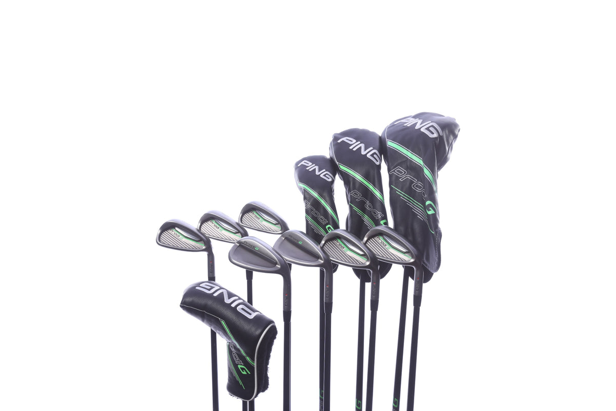 Used Ping Prodi G Kids Set - Right-Handed - DR, FW, HY, 6-PW, 52*, 56*, Putter - Junior Flex