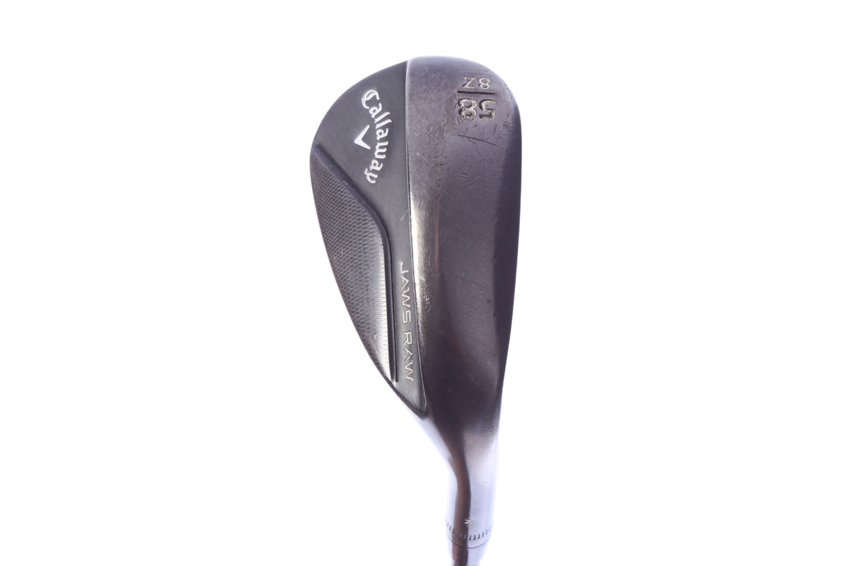 Used Callaway JAWS Raw Black Plasma Lob Wedge - Right-Handed - 58 Degrees - Wedge Flex