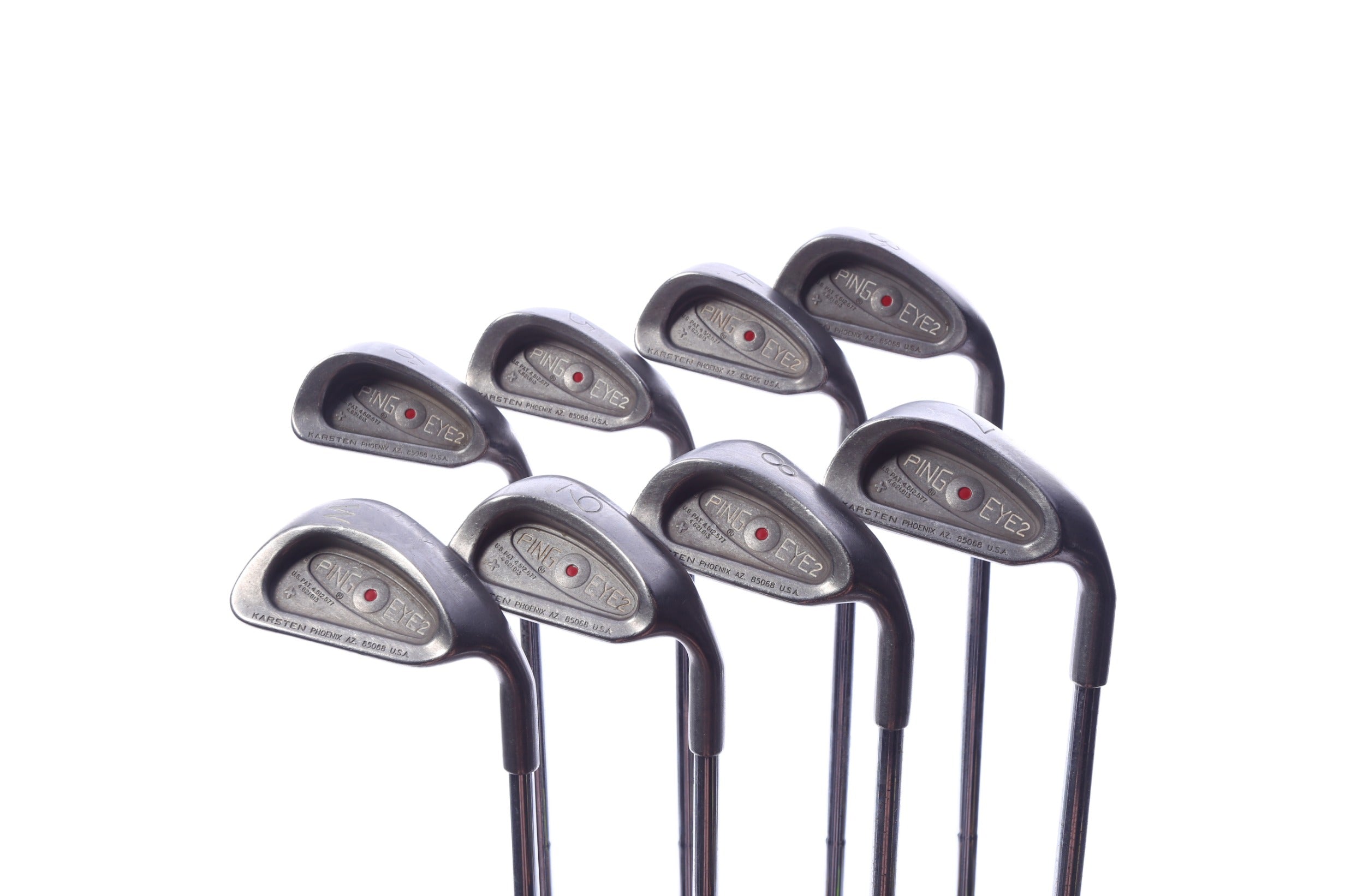 Used Ping Eye 2 + Iron Set - Right-Handed - 3-PW - Stiff Flex