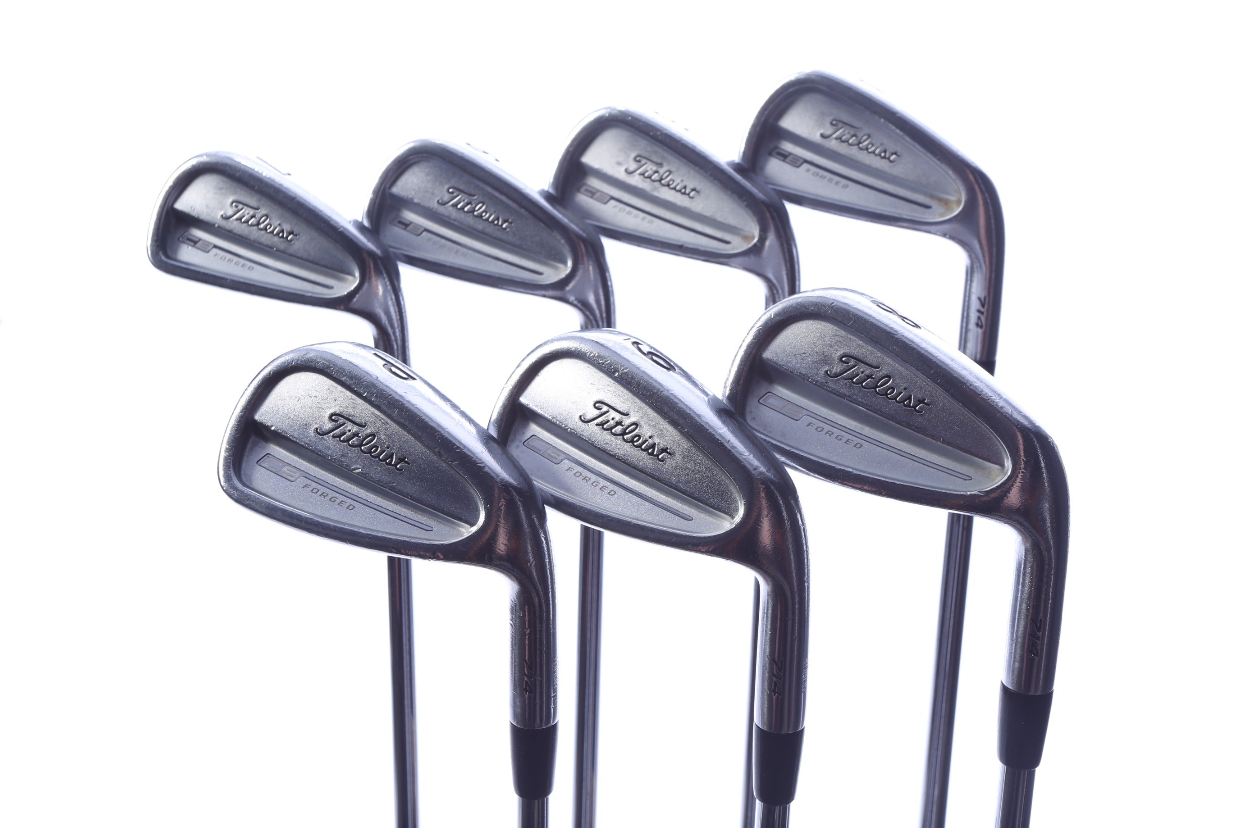 Used Titleist CB 714 Forged Iron Set - Right-Handed - 4-PW - Stiff Flex