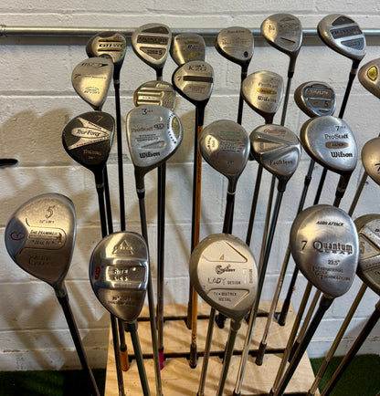 Wholesale Lot of 40 Golf Clubs - Assorted Fairway Woods - RH/LH - Mixed Flexes-Next Round