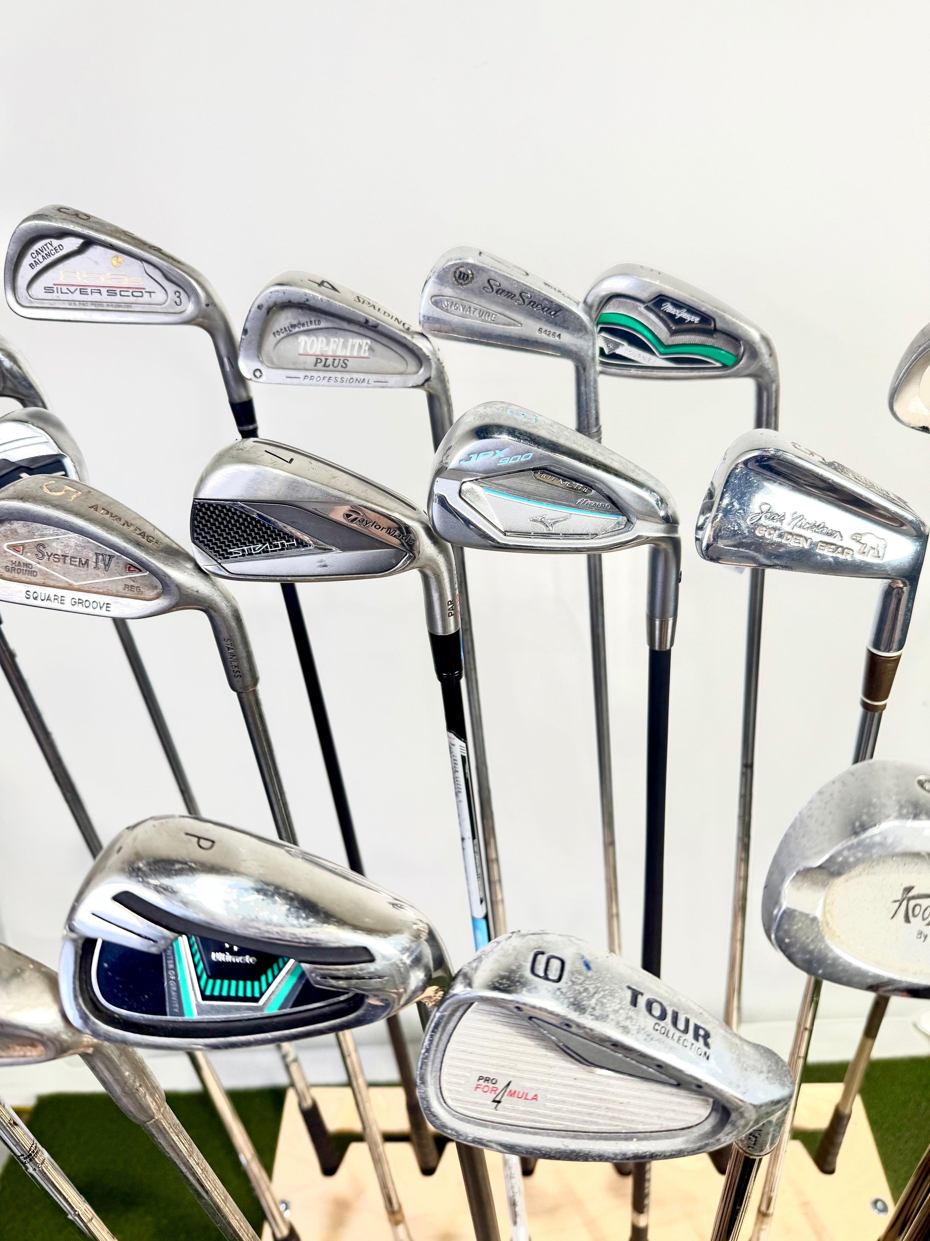 Wholesale Lot of 48 Golf Clubs - Right and Left-handed - Irons and Wedges-Next Round
