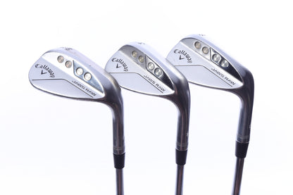 Used Callaway JAWS Forged Raw Wedge Set - Right-Handed - 50*, 54*, 60* - Wedge Flex