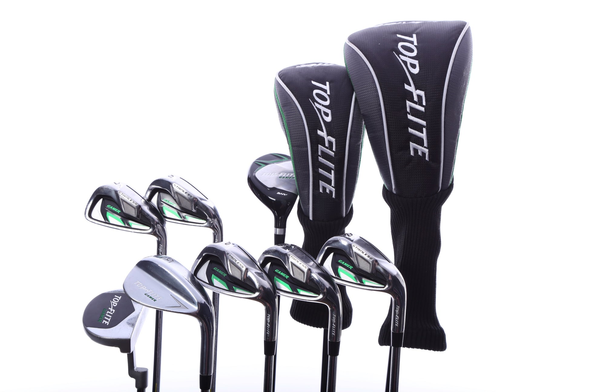 Used Top Flite Gamer X Complete Set - Right-Handed - 1W, 3W, 5H, 6-PW, SW, Putter - Not Specified Flex-Next Round