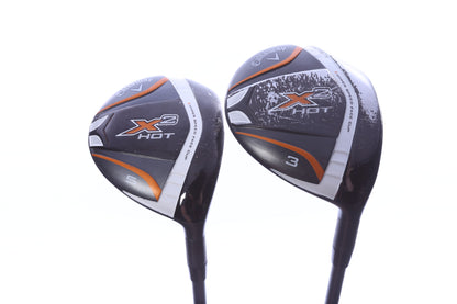 Used Callaway X2 Hot Wood Set - Right-Handed - 3W, 5W - Seniors Flex
