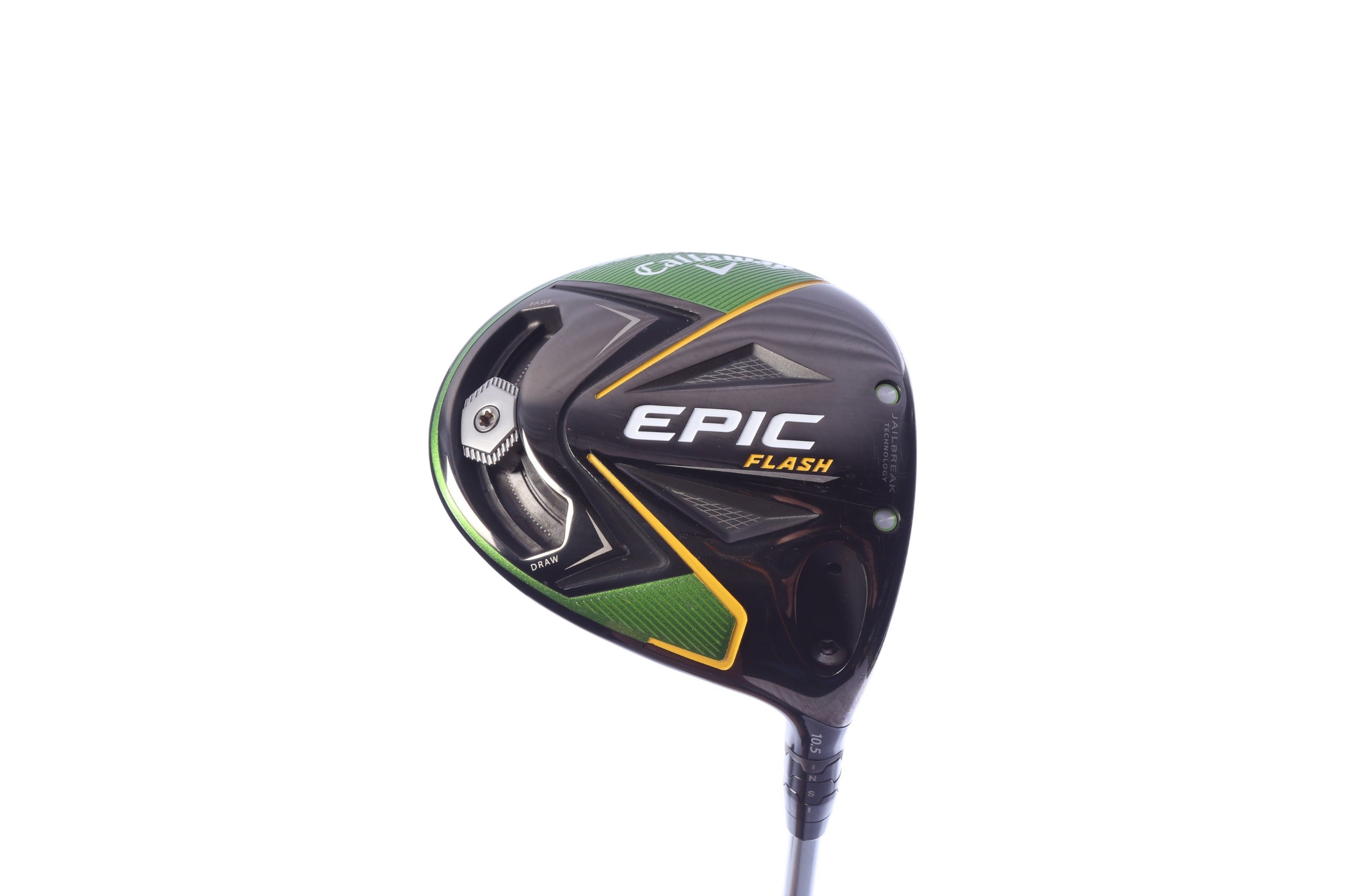 Used Callaway Epic Flash Driver - 10.5 Degrees - Seniors Flex Project X EvenFlow Green - Right-Handed