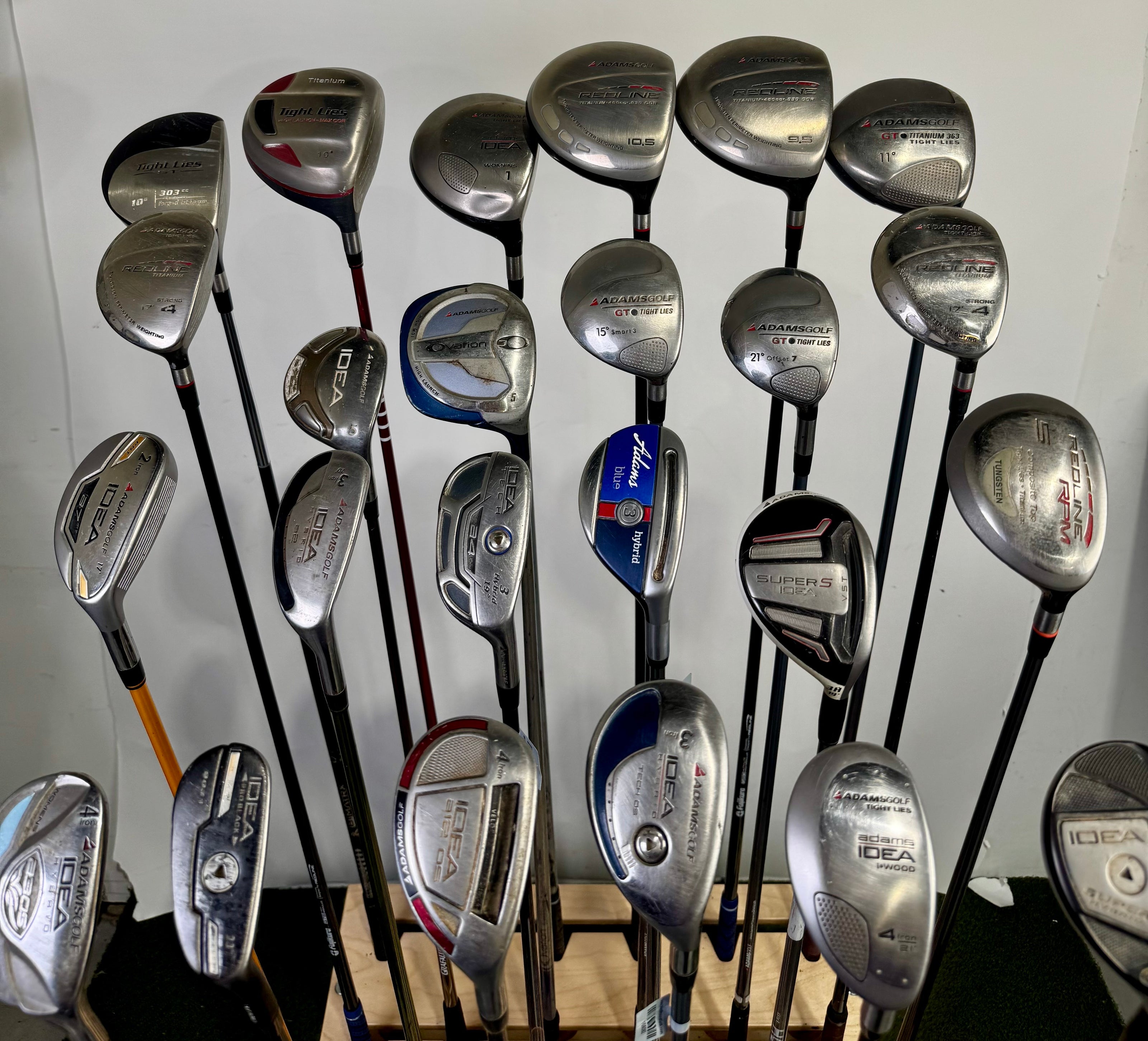 Wholesale Lot of 24 Adams Drivers, Fairway Woods, And Hybrids-Next Round