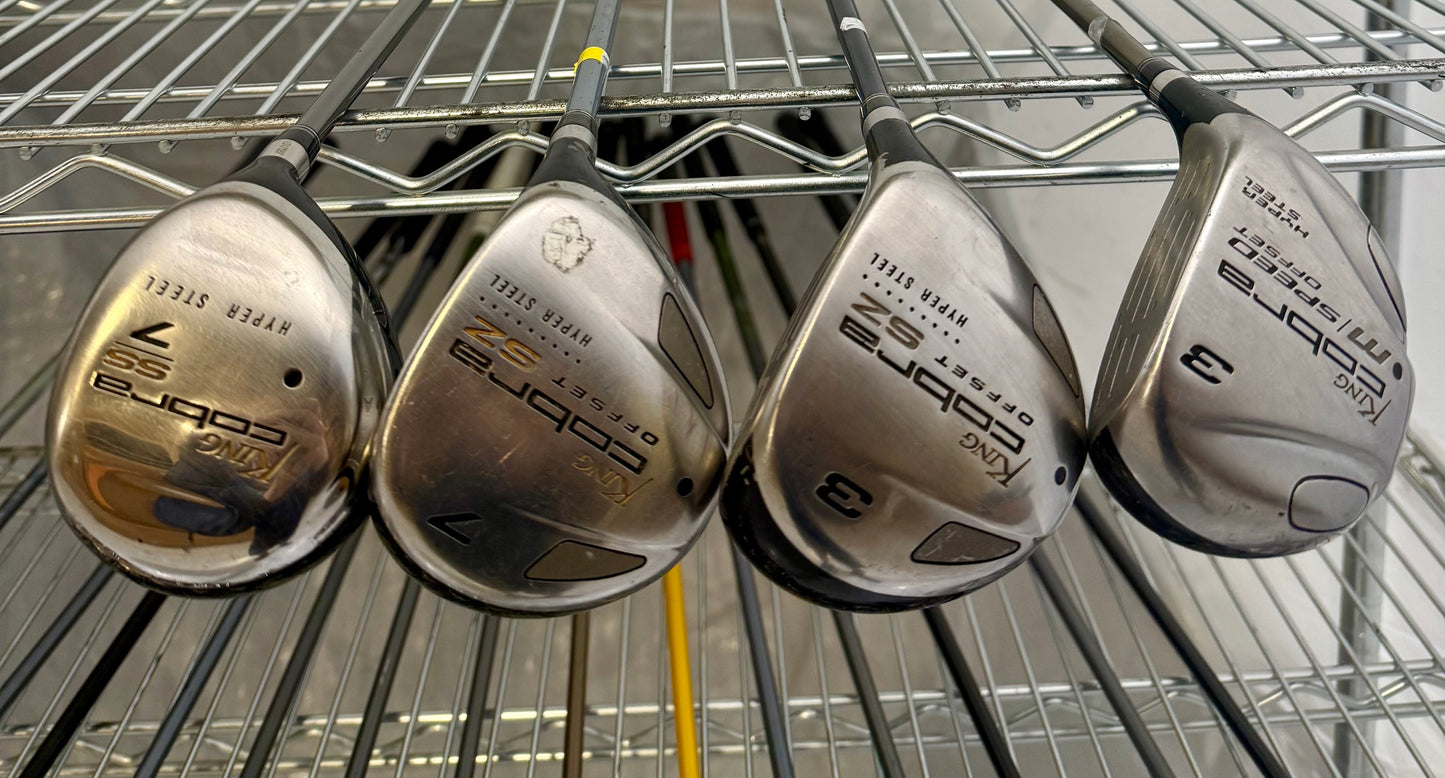 Wholesale Lot of 30 Golf Clubs - Cobra Fairway Woods & Baffler Hybrids-Next Round