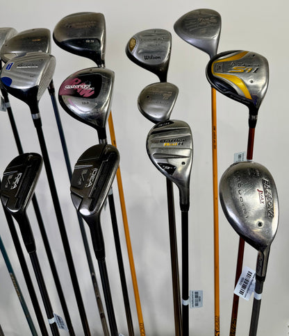 Wholesale Lot of 24 Golf Clubs - Drivers, Woods, Hybrids and Single Irons-Next Round