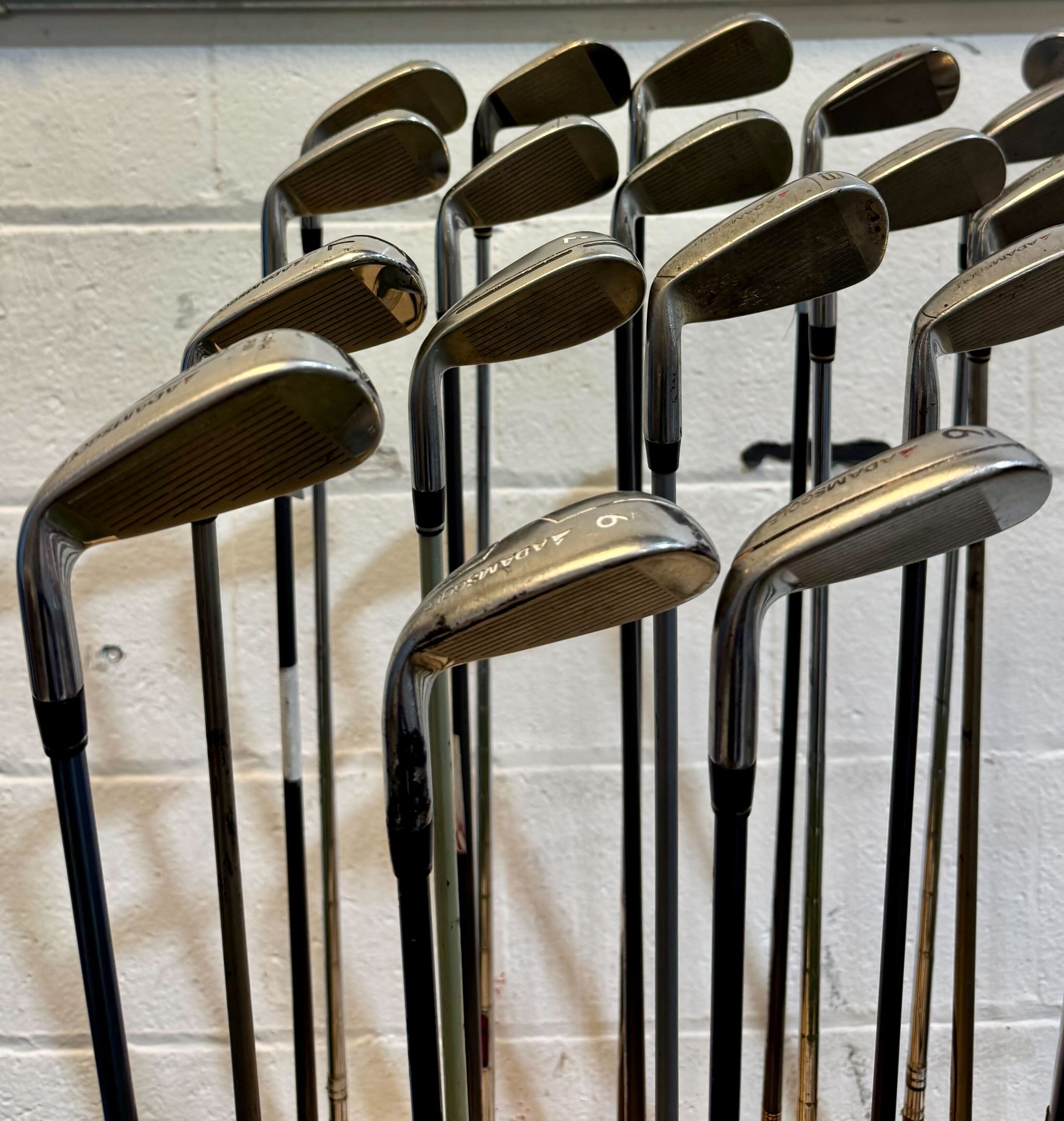Wholesale Lot of 45 Golf Clubs - Adams Single Irons - RH/LH - Mixed Flexes-Next Round