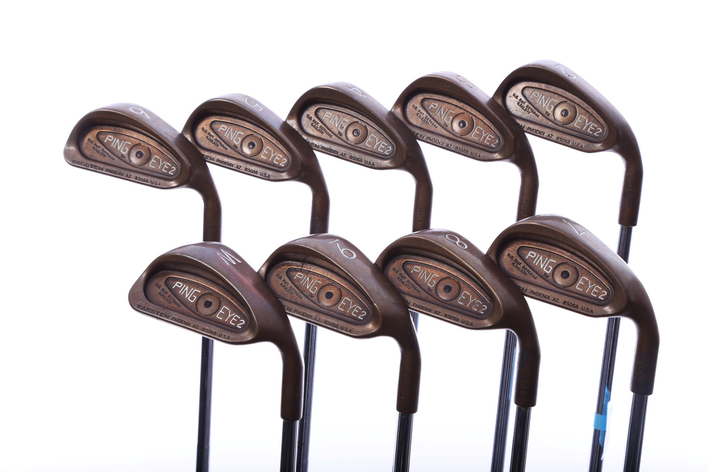 Used Ping Eye 2 Beryllium Copper Iron Set - Right-Handed - 2-PW - Stiff Flex-Next Round