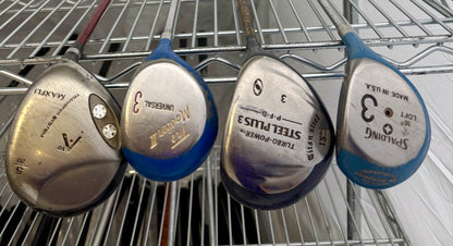 Wholesale Lot of 30 Golf Clubs - Assorted Fairway Woods & Hybrids-Next Round