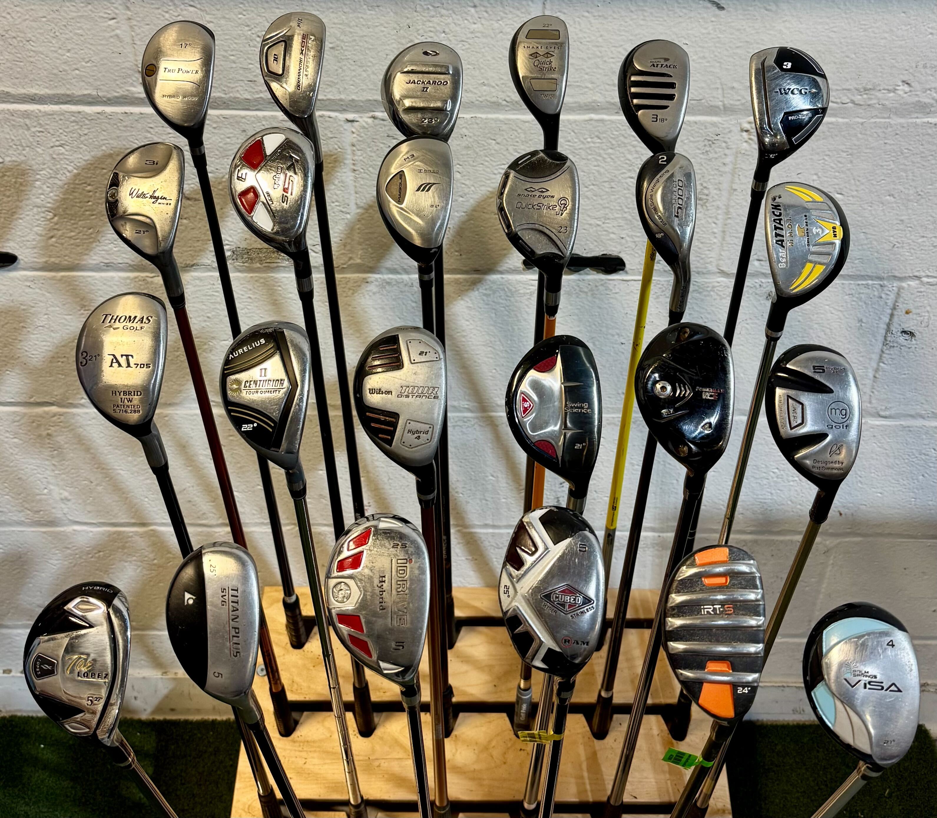 Wholesale Lot of 40 Golf Clubs - Assorted Hybrids-Next Round