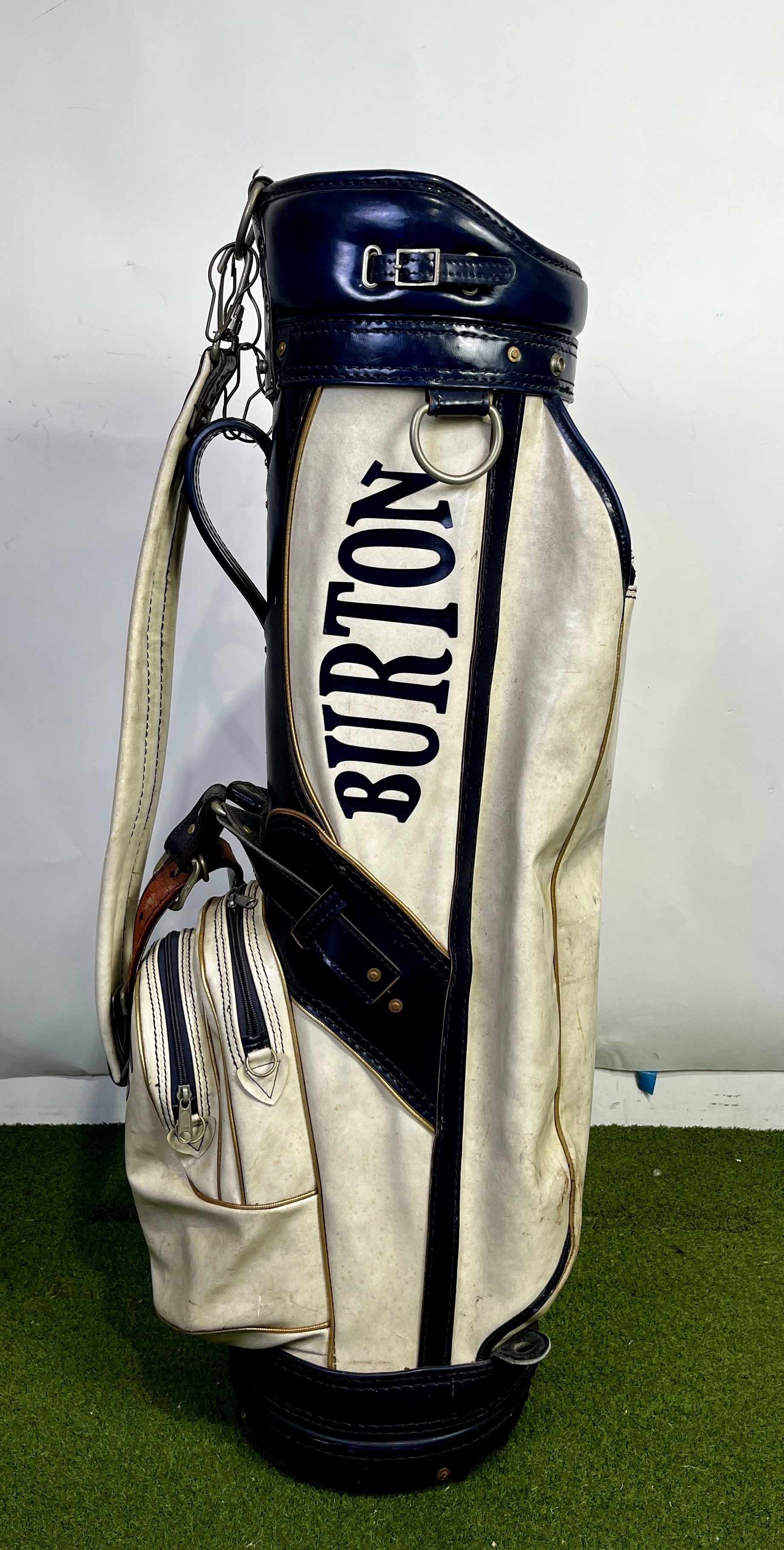 Burton Golf Bag - 3 Dividers 4 Pockets- Blue and White-Next Round